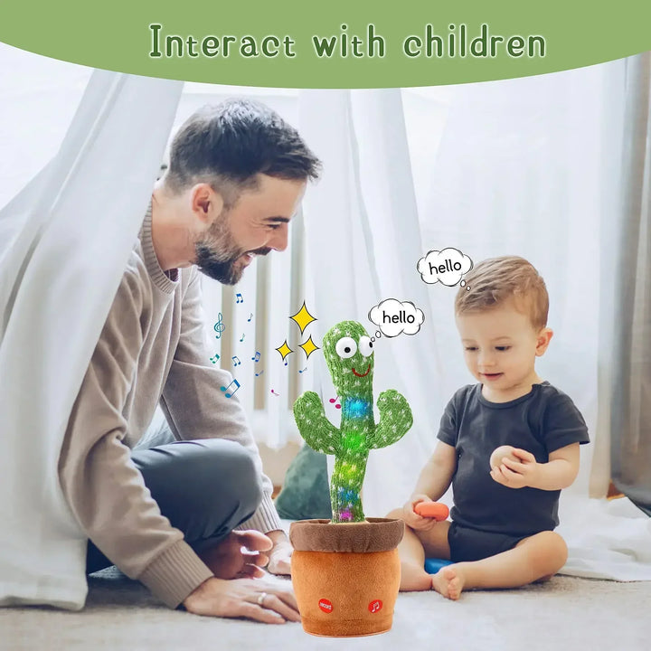 Talking Cactus Toy - That Can Be Charged, Recorded, and Repeated