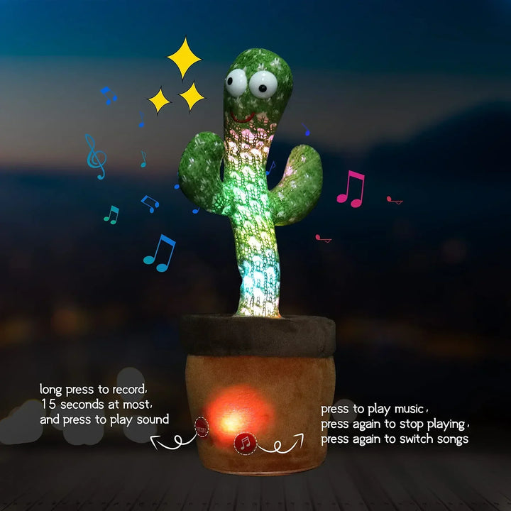 Talking Cactus Toy - That Can Be Charged, Recorded, and Repeated