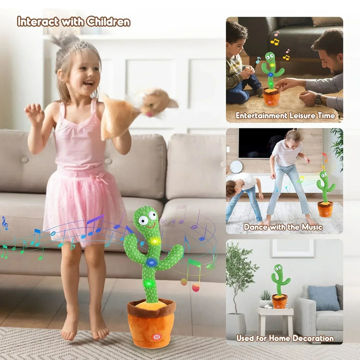 Talking Cactus Toy - That Can Be Charged, Recorded, and Repeated