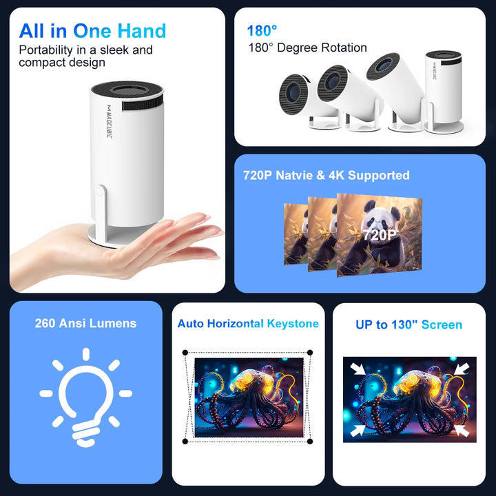 Magcubic Vision 4K PRO - Home Cinema Outdoor Projetor
