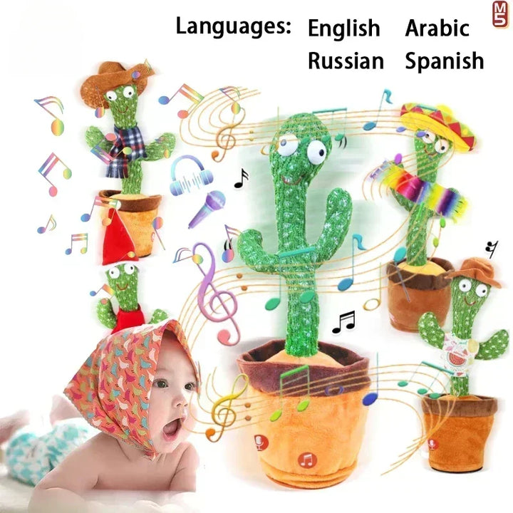 Talking Cactus Toy - That Can Be Charged, Recorded, and Repeated