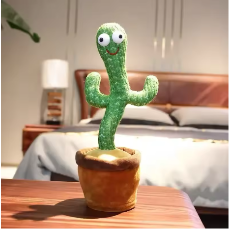 Talking Cactus Toy - That Can Be Charged, Recorded, and Repeated